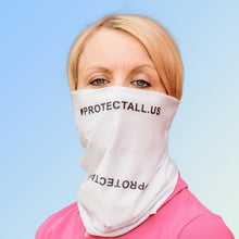Laden Sie das Bild in den Galerie-Viewer,  Schlauchschal Erwachsene (weiß) PROTECTALL.US
